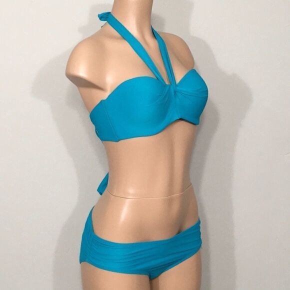 Coco Reef bra sized Teal bikini set. 36/38DD-XL - Picture 7 of 10